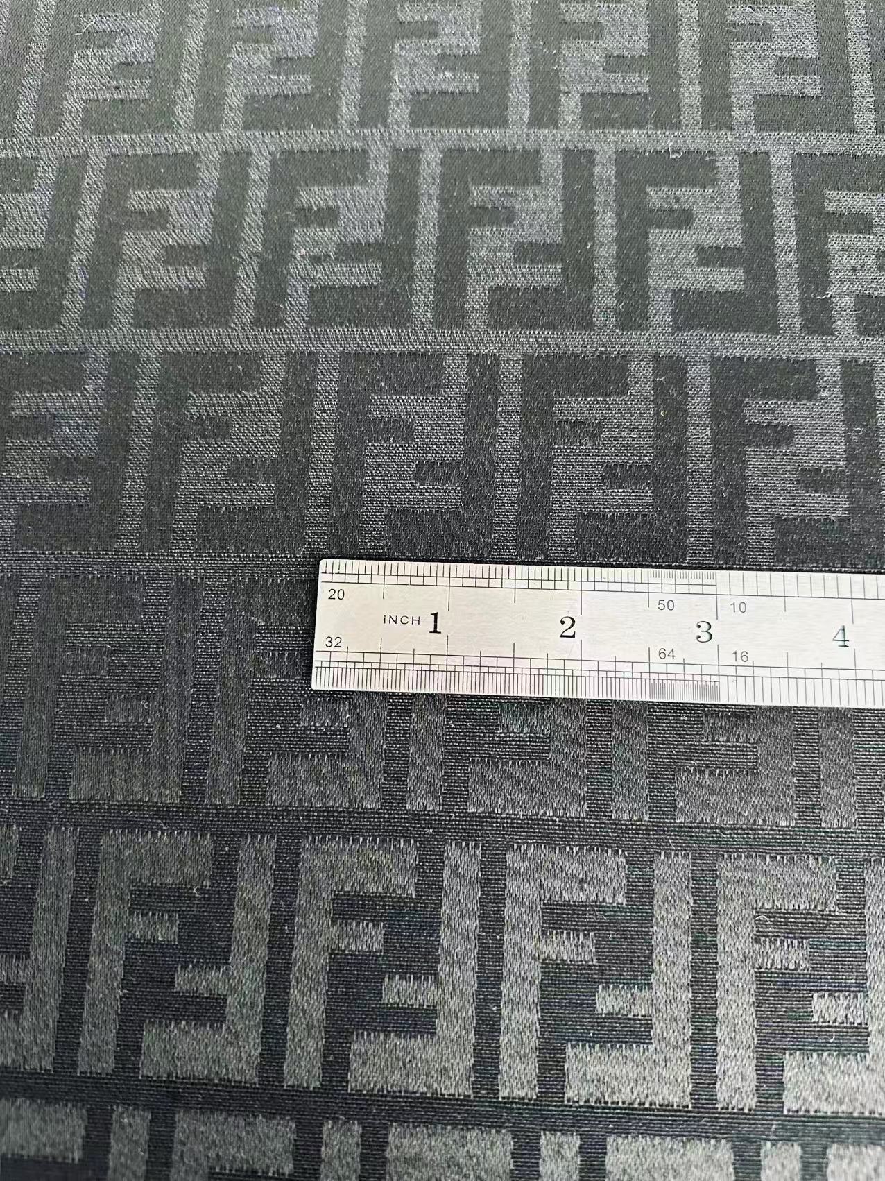 Classic Jacquard Cloth Fabric For Handmade Clothing ,Bags Fabric Shoes Fabric Hat Fabric By Yards(Black)