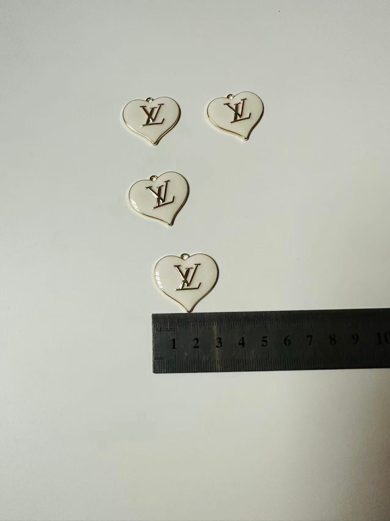 Craft 30MM LOVE LV Metal Pendant Accessory For Handmade DIY Goods