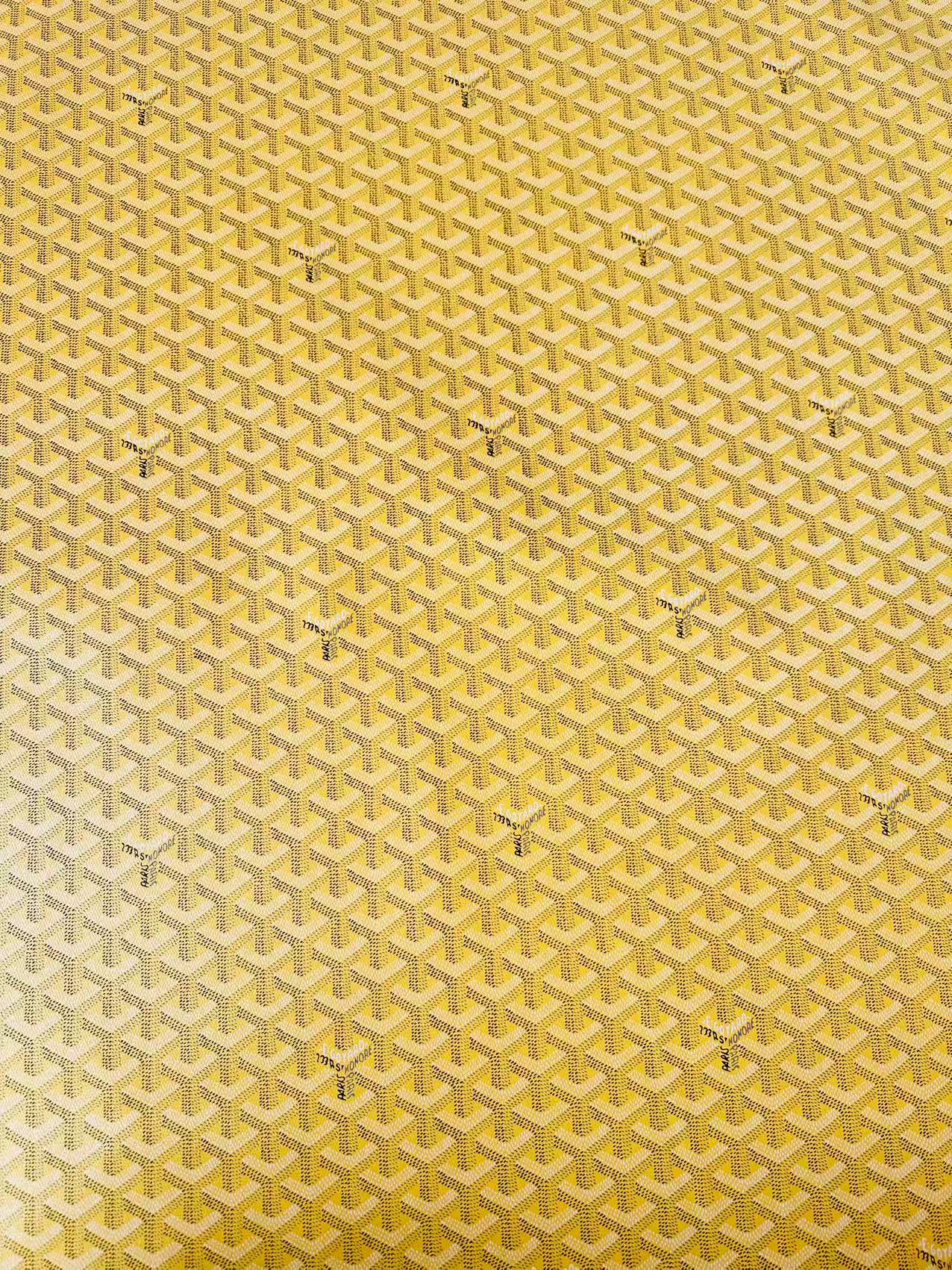 Original Goyard Best Quality Leather For Handmade Bag ,Furniture Handicraft By Yard(Yellow)