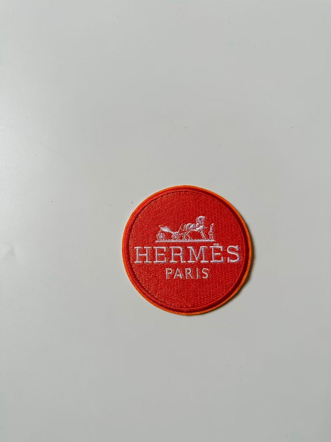 Craft Embroidery Hermes Jacquard Patches For Customized Clothing