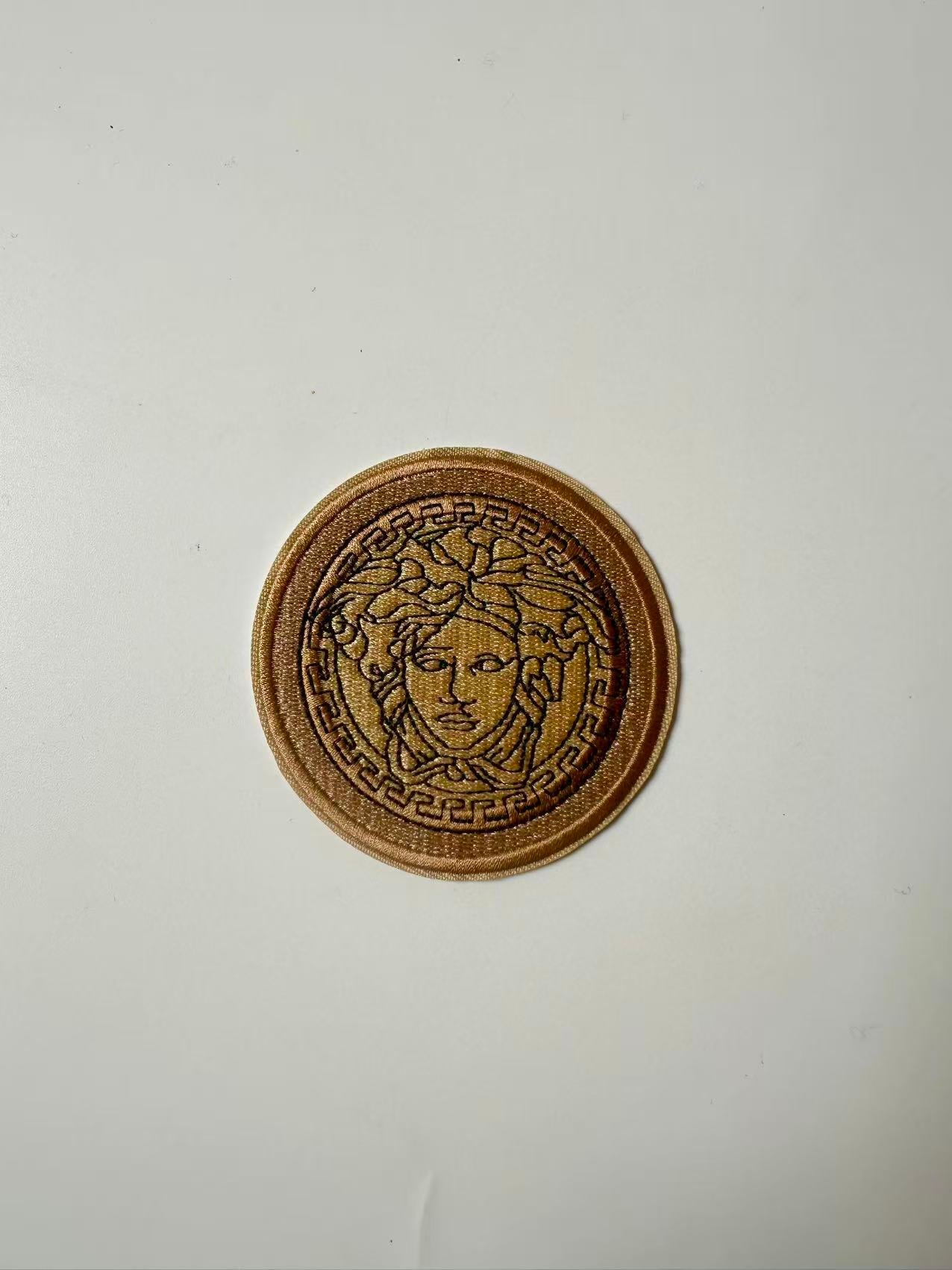 Craft Embroidery Versace Jacquard Patches For Customized Clothing