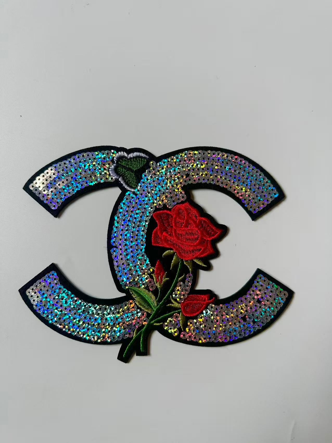 Craft Chanel Embroidery Sequins Patches For Handmade Apparel