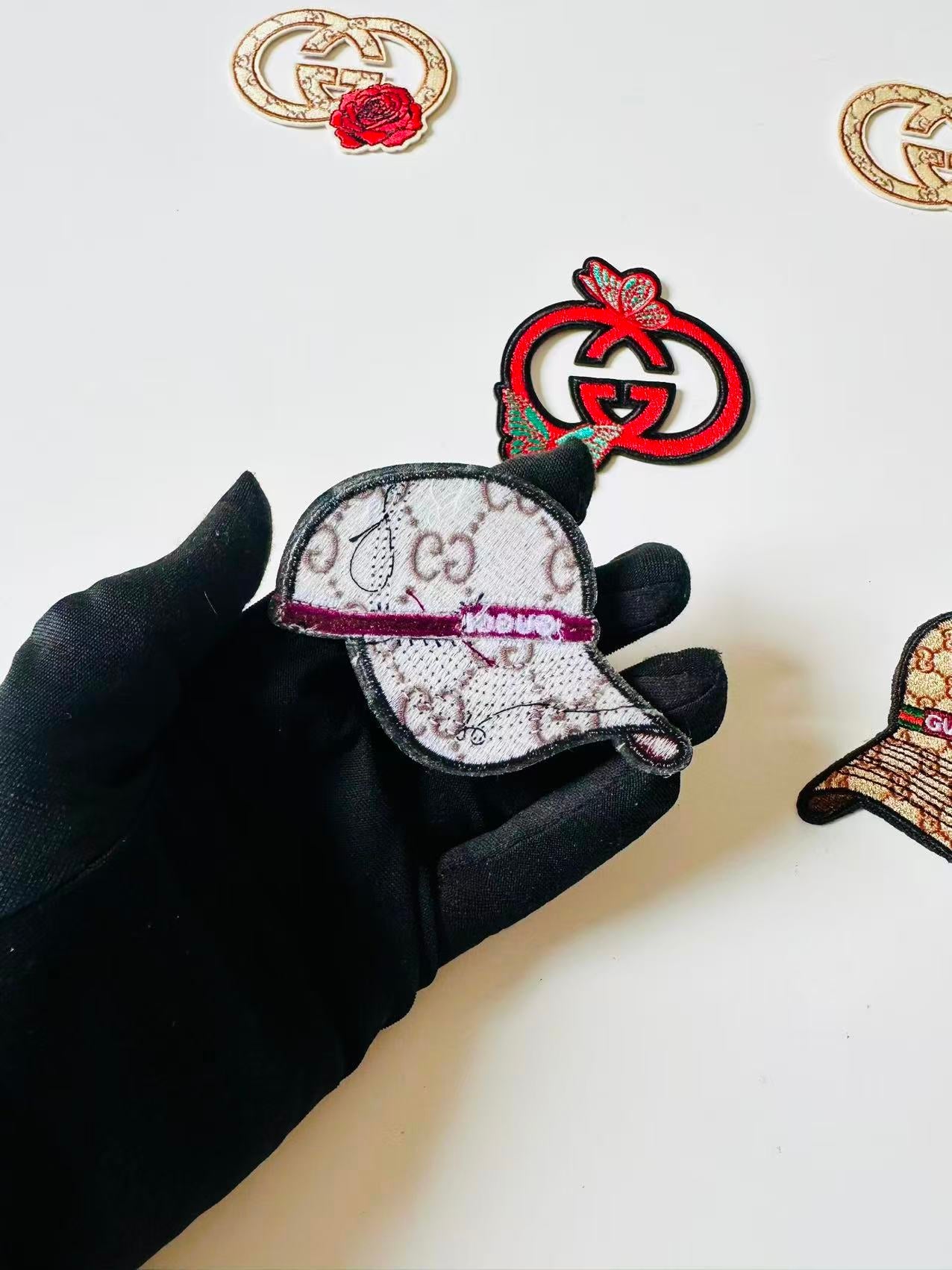 Craft Embroidery Gucci Jacquard Patches For Customized Clothing