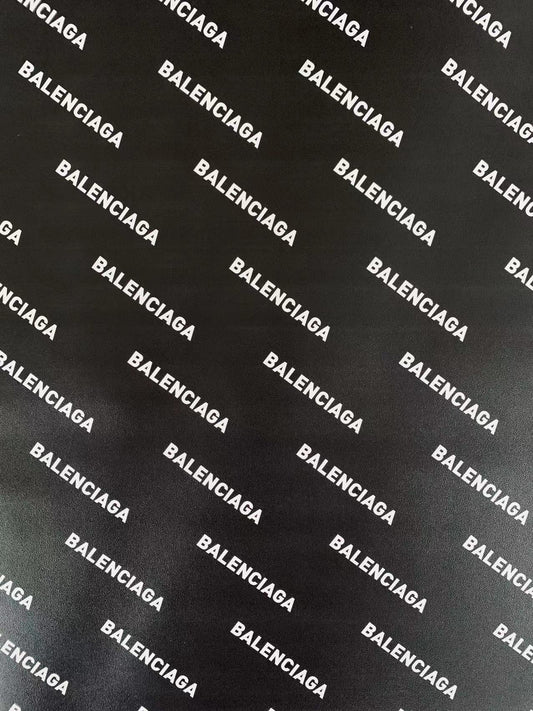 Fashion Balenciaga Leather,Handmade Bag Fabric, Hand-made Shoes Leather Fabric By Yard(Black)