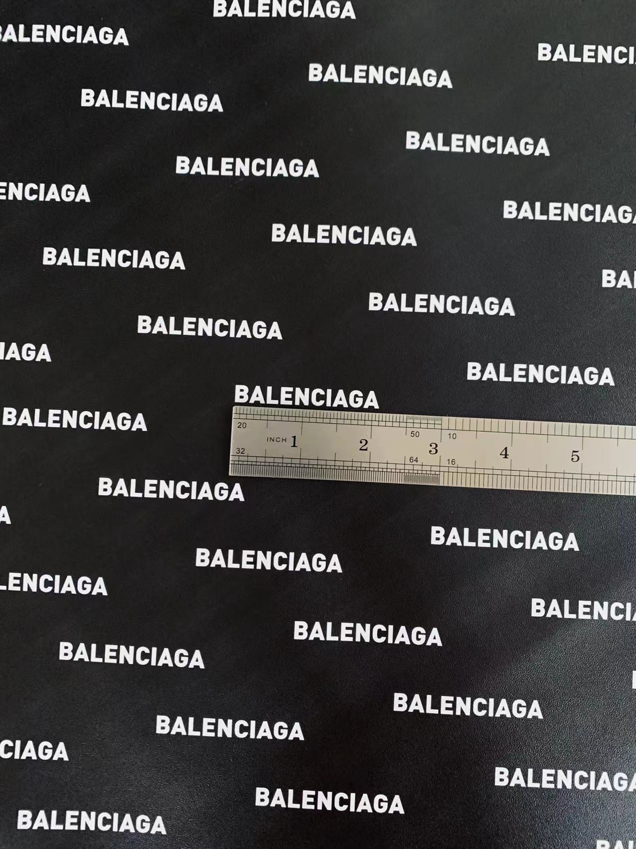 Fashion Balenciaga Leather,Handmade Bag Fabric, Hand-made Shoes Leather Fabric By Yard(Black)
