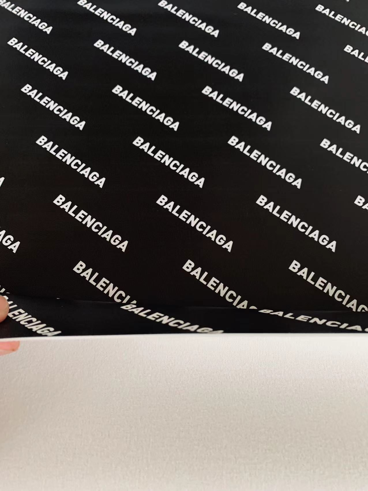 Fashion Balenciaga Leather,Handmade Bag Fabric, Hand-made Shoes Leather Fabric By Yard(Black)