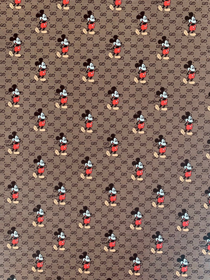 Classic Gucci Leather Case Fabric,Handmade Bag Fabric,Hand-made Shoes Fabric, Joint Disney Mickey Mouse