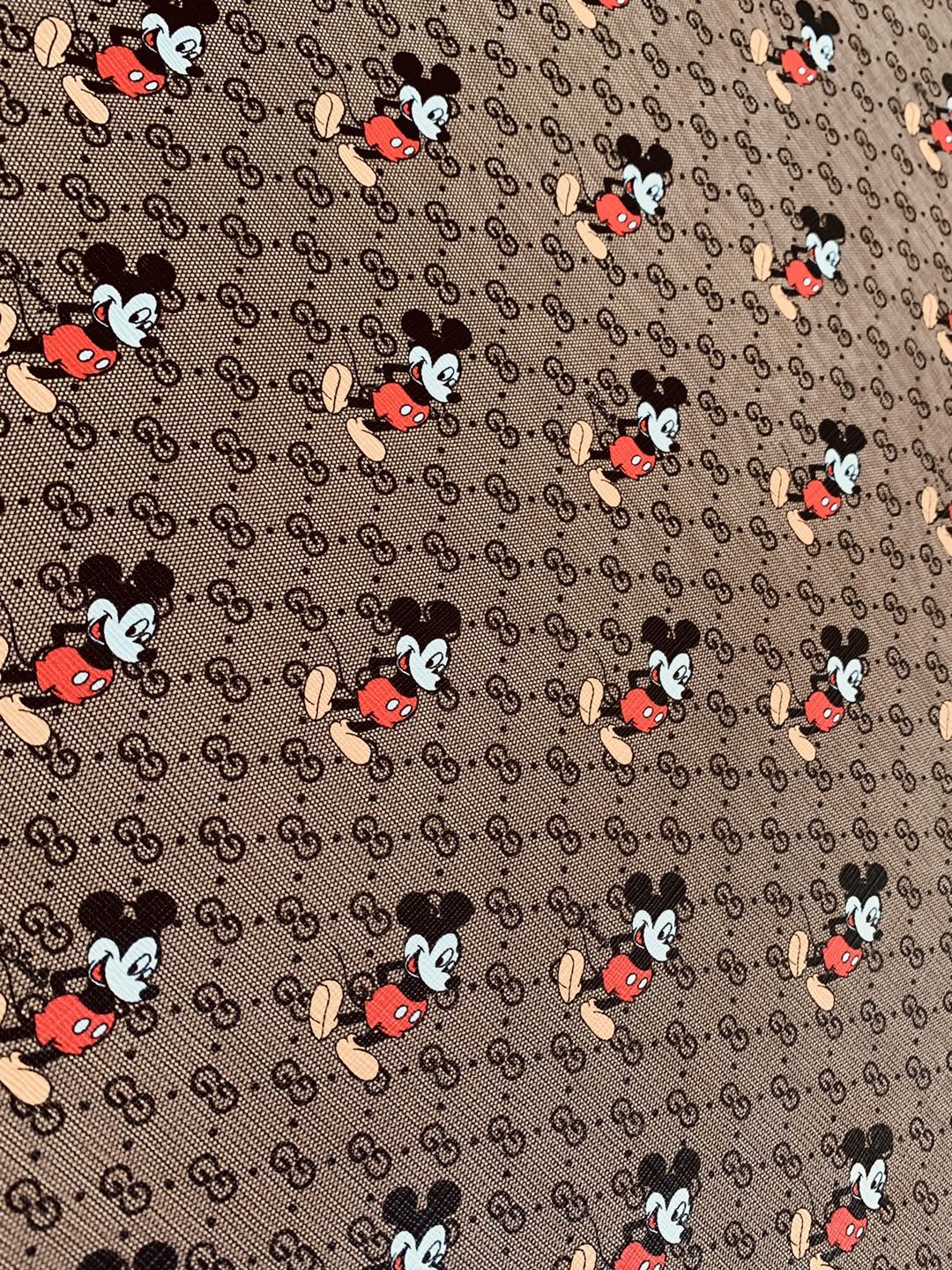 Classic Gucci Leather Case Fabric,Handmade Bag Fabric,Hand-made Shoes Fabric, Joint Disney Mickey Mouse