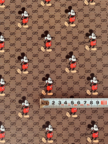 Classic Gucci Leather Case Fabric,Handmade Bag Fabric,Hand-made Shoes Fabric, Joint Disney Mickey Mouse