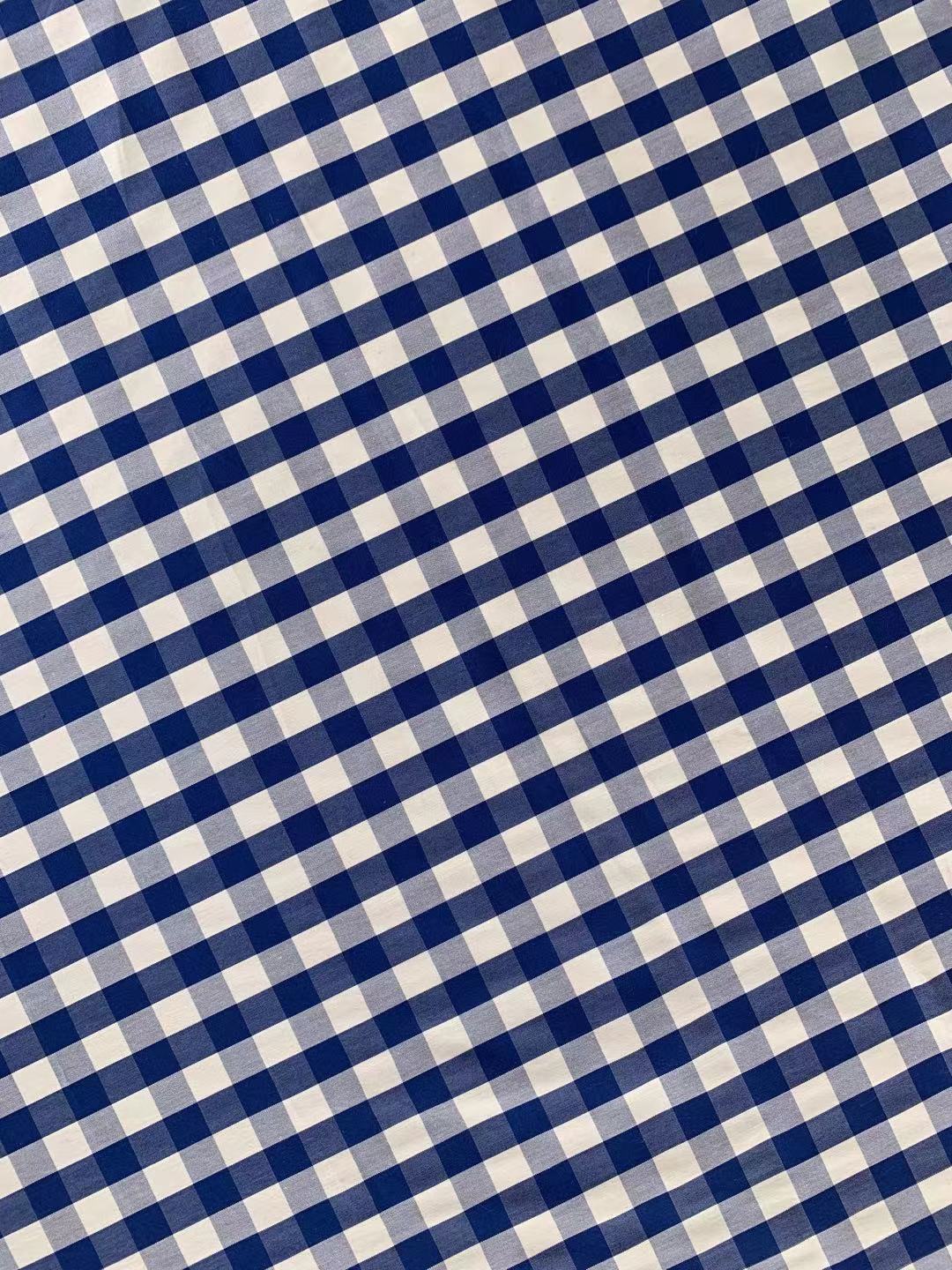 Fashion 100% cotton Plaid Design Fabric For Customized Goods By Yards