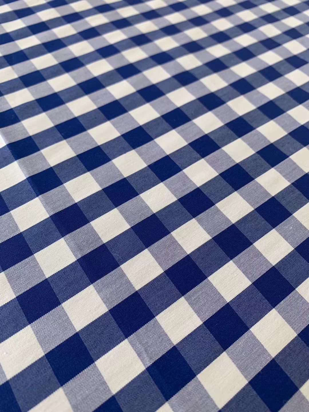 Fashion 100% cotton Plaid Design Fabric For Customized Goods By Yards