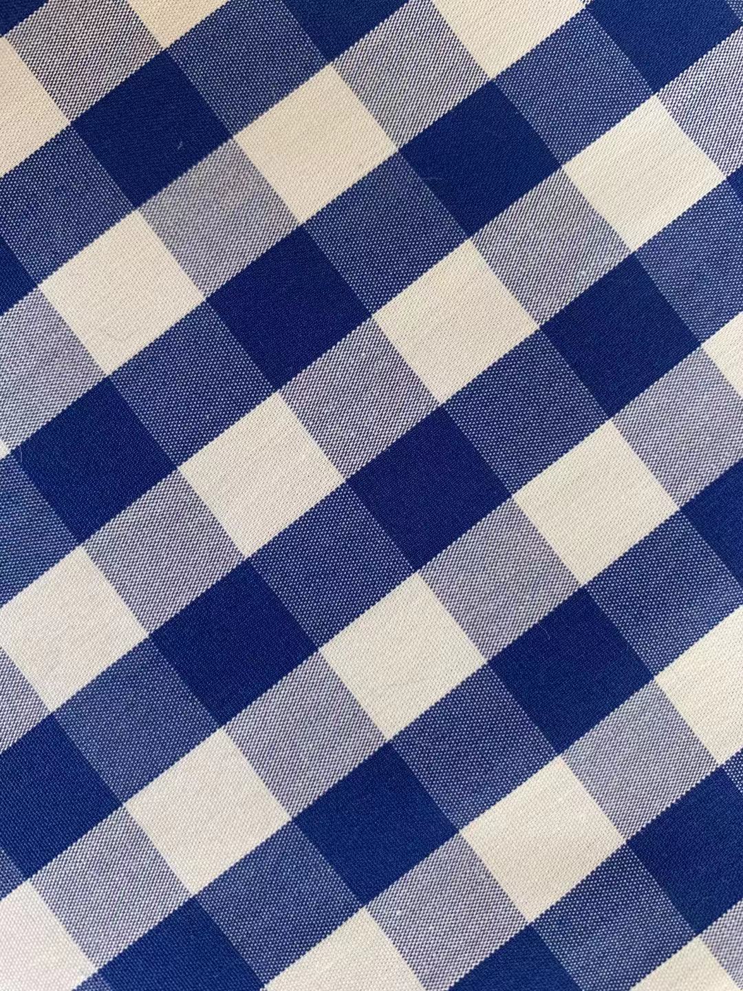 Fashion 100% cotton Plaid Design Fabric For Customized Goods By Yards