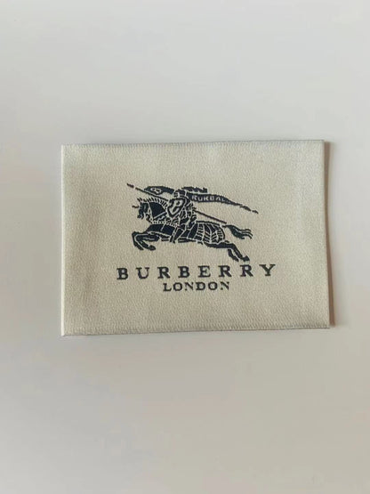 Classic Burberry Label For Handmade Goods