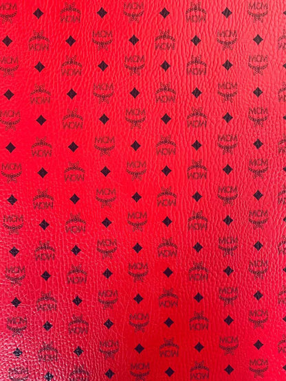 Classic Leather Case Fabric,Handmade Bag Fabric,Hand-made Shoes Fabric (Red)