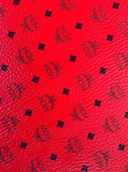 Classic Leather Case Fabric,Handmade Bag Fabric,Hand-made Shoes Fabric (Red)