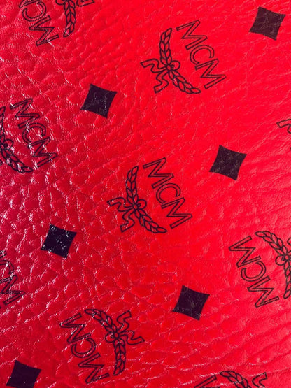 Classic Leather Case Fabric,Handmade Bag Fabric,Hand-made Shoes Fabric (Red)