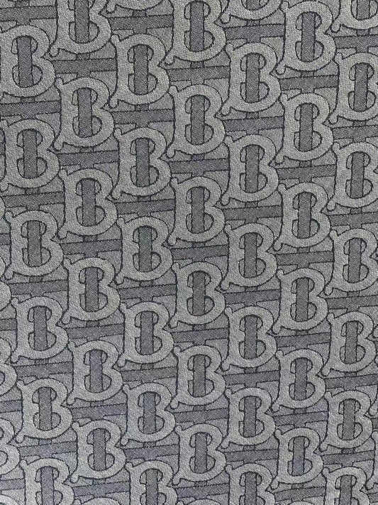 Classic Design Denim Woven Jacquard fabric ,TB Jean Denim Fabric For Handmade Goods By Yard ( Gray )