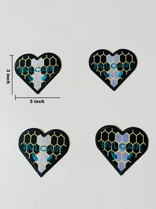 Craft Embroidery Bvlgari Jacquard Patches For Customized Clothing