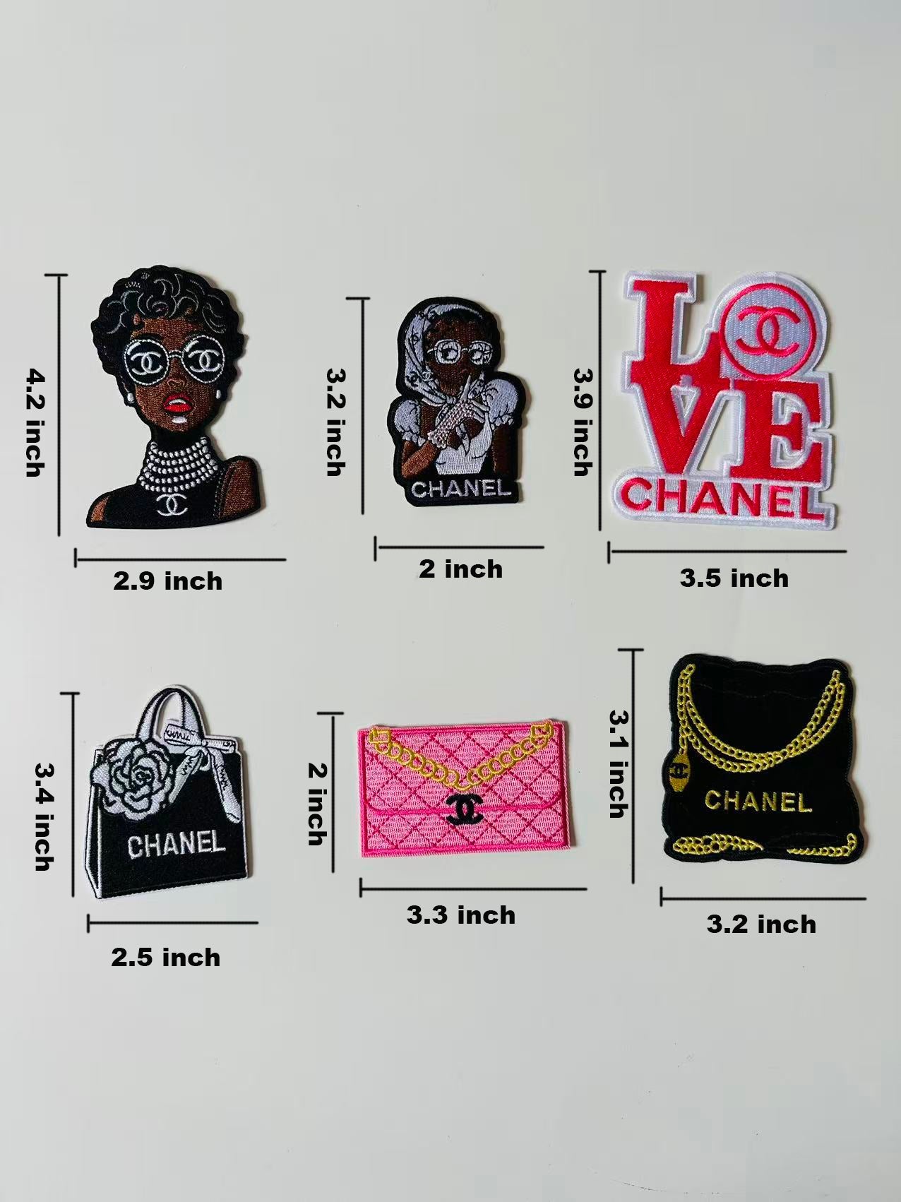 Craft Embroidery Chanel Jacquard Patches For Customized Clothing