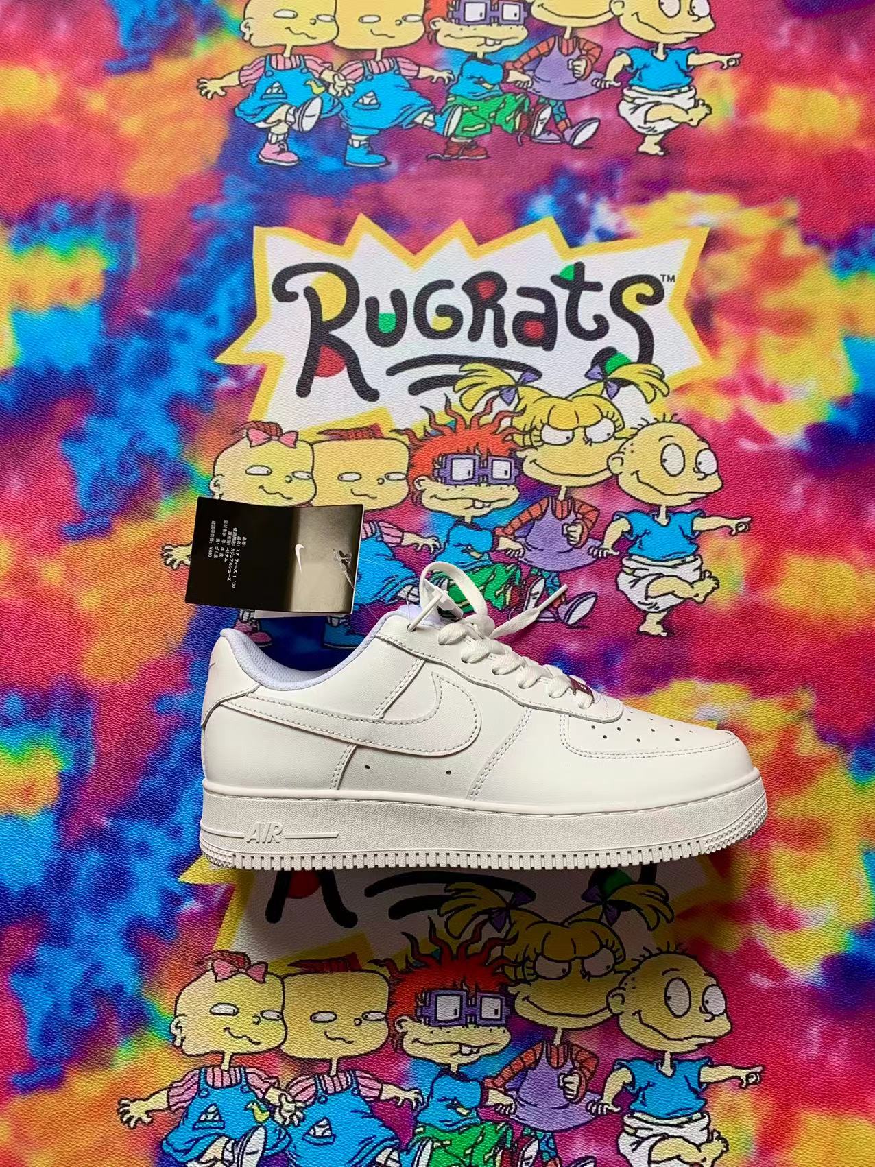 Fashion Rugrats Cartoon Design Leather Fabric For Artist Handmade Shoes ,Bags ,Sneakers By Yards