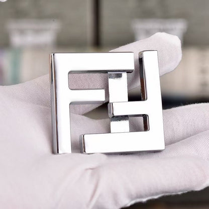 Craft 4CM Fendi Alloy Belt Head ,Belt Buckle For Handmade Leather Belt