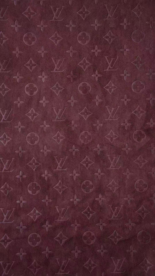 Craft LV Suede Fabric For Handmade Sneaker,Car Upholstery and Apparel By Yard(Brown)