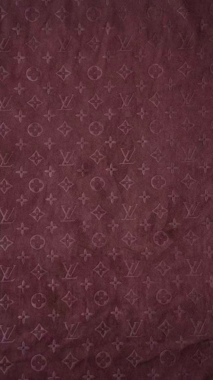 Craft LV Suede Fabric For Handmade Sneaker,Car Upholstery and Apparel By Yard(Brown)