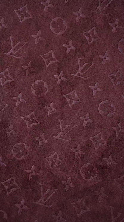 Craft LV Suede Fabric For Handmade Sneaker,Car Upholstery and Apparel By Yard(Brown)