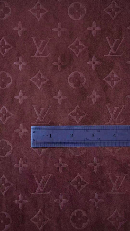Craft LV Suede Fabric For Handmade Sneaker,Car Upholstery and Apparel By Yard(Brown)