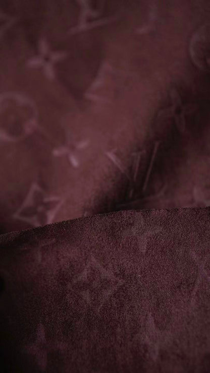 Craft LV Suede Fabric For Handmade Sneaker,Car Upholstery and Apparel By Yard(Brown)