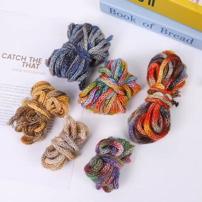 Craft 8MM Colorful Blended Yarn For Handmade DIY Sewing ,Shoelace Goods By Yard