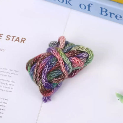 Craft 8MM Colorful Blended Yarn For Handmade DIY Sewing ,Shoelace Goods By Yard