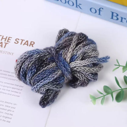 Craft 8MM Colorful Blended Yarn For Handmade DIY Sewing ,Shoelace Goods By Yard