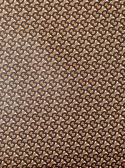 Tianchao New Brown BT Design Leather Fabric For Handmade Handicraft Goods