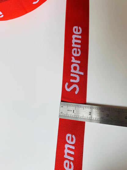 Fashion Supreme Straps ,Elastic Jacquard Ribbon For Handicraft Goods (Red)