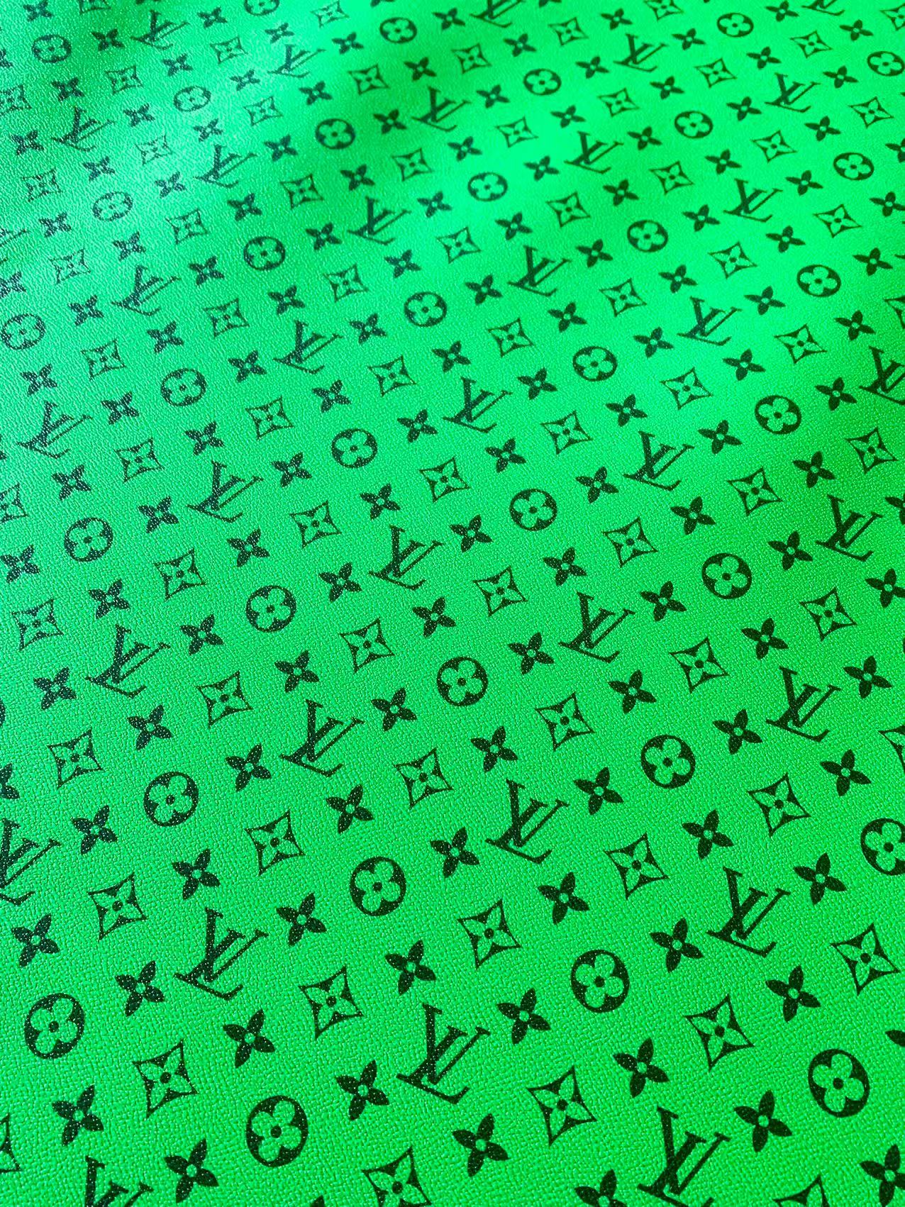 Classic Green vinyl crafting leather fabric For Handmade Shoes ,Bags and DIY Handicrafts By Yard