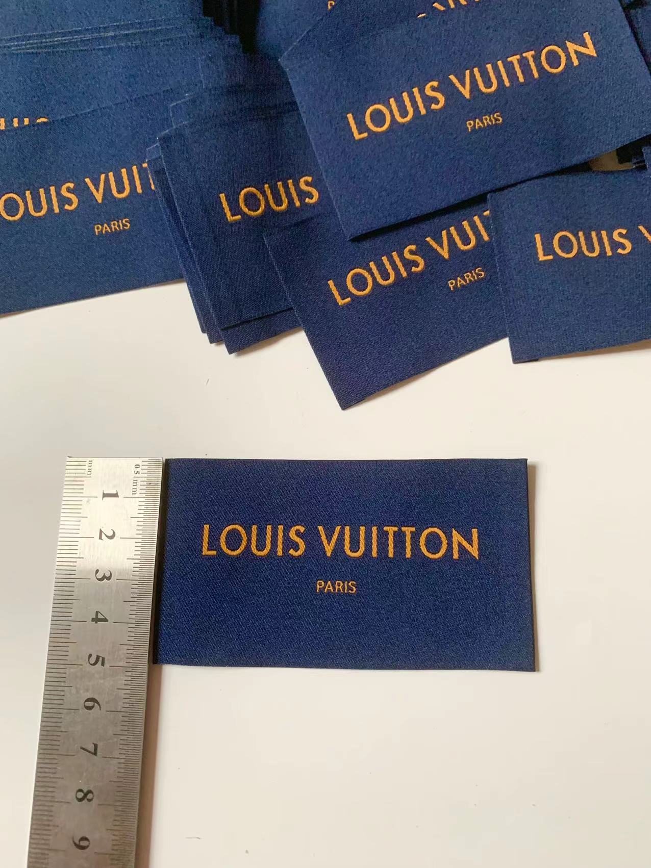 Classic Big Louis Vuitton 9x5 CM Label For Handmade Sewing Goods