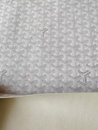 Original White Goyard Best Quality Leather For Handmade Bag ,Furniture Handicraft By Yard