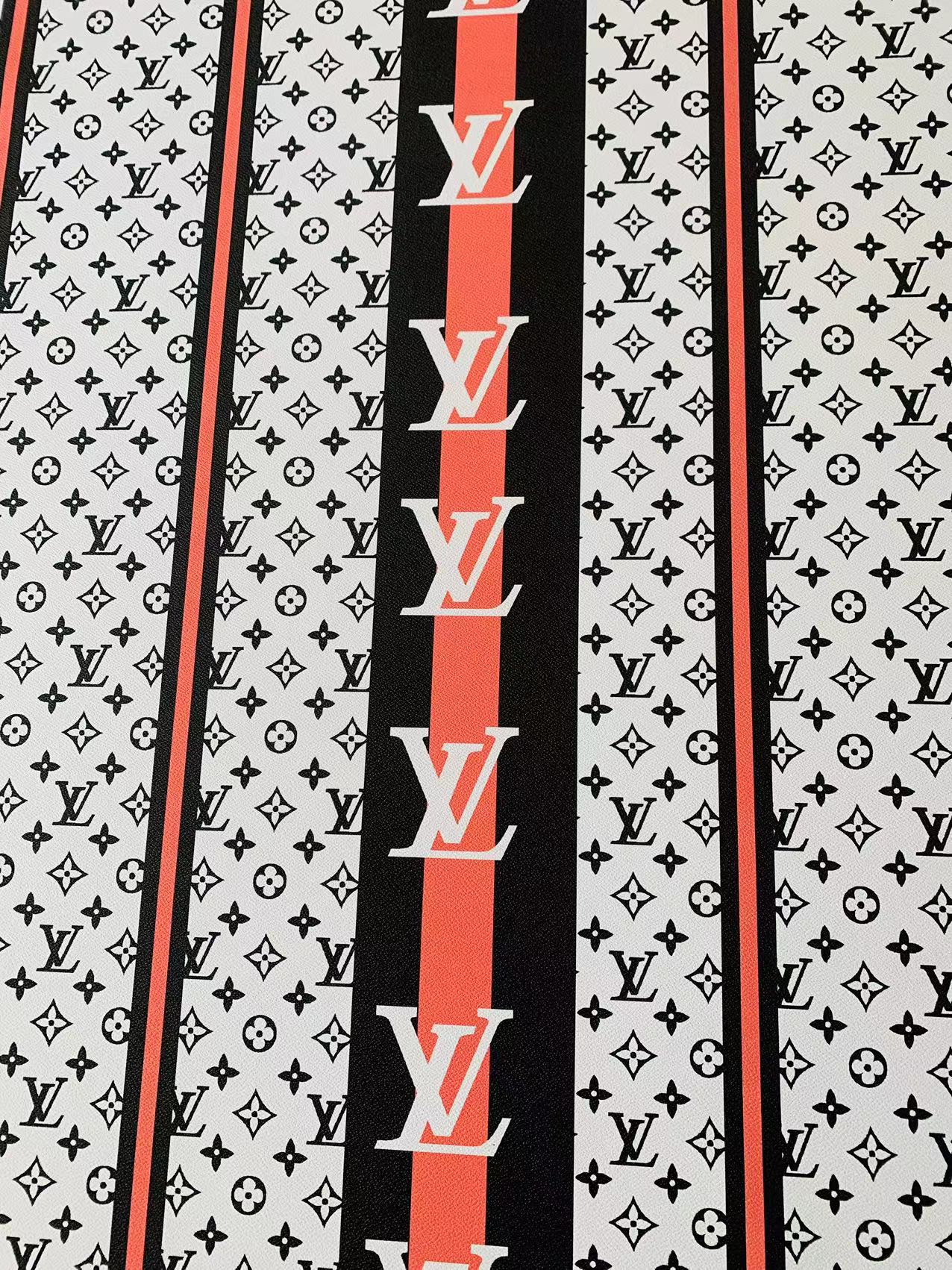 Craft Big and Original LV Straps Leather Fabric For Handmade Sneaker, Upholstery,Bag Goods By Yard