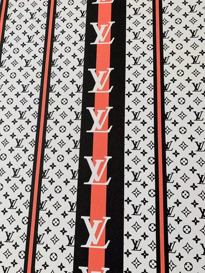 Craft Big and Original LV Straps Leather Fabric For Handmade Sneaker, Upholstery,Bag Goods By Yard