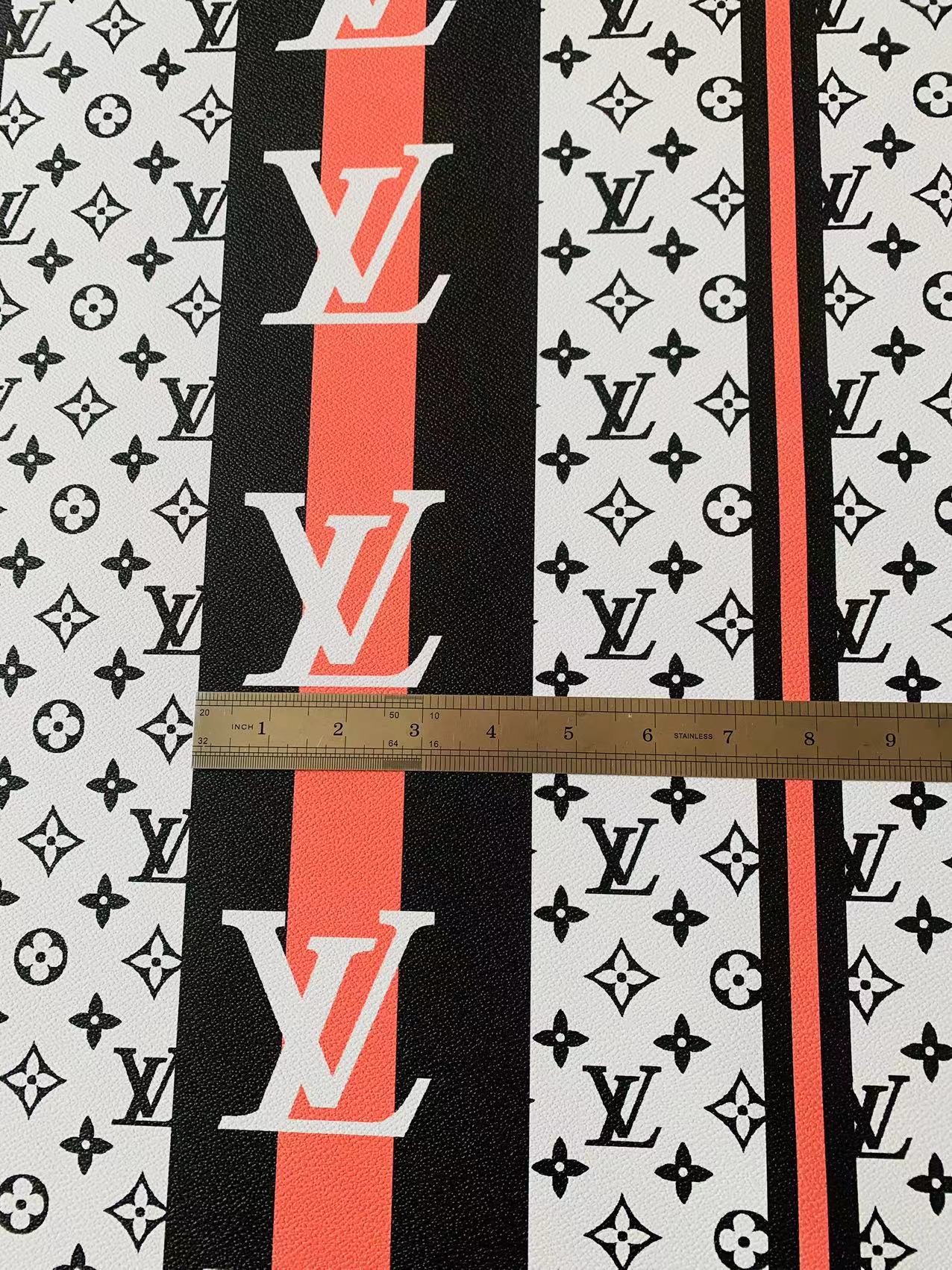 Craft Big and Original LV Straps Leather Fabric For Handmade Sneaker, Upholstery,Bag Goods By Yard
