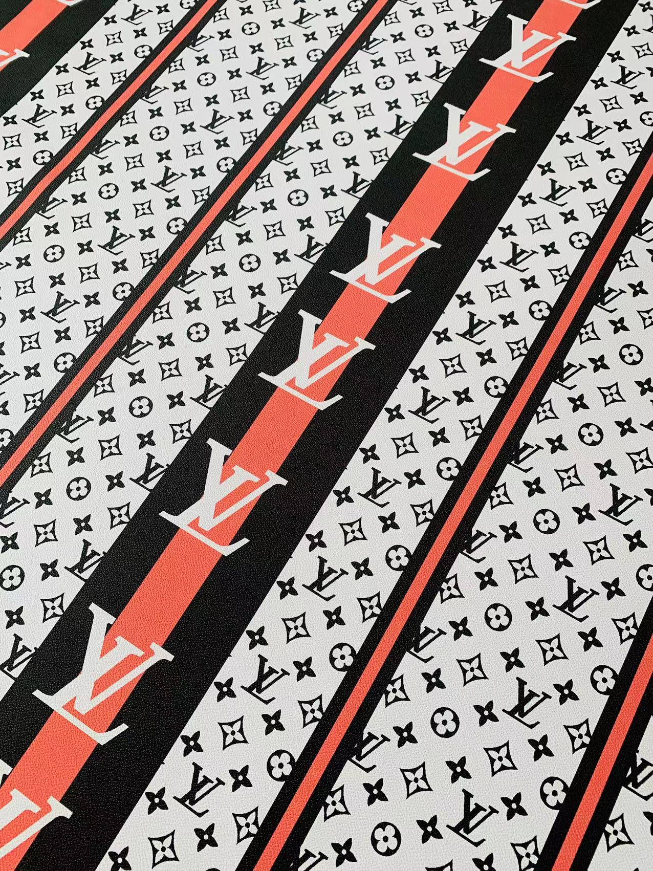Craft Big and Original LV Straps Leather Fabric For Handmade Sneaker, Upholstery,Bag Goods By Yard