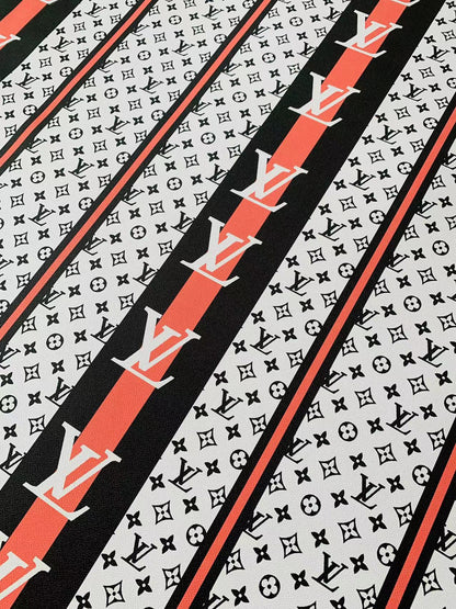Craft Big and Original LV Straps Leather Fabric For Handmade Sneaker, Upholstery,Bag Goods By Yard