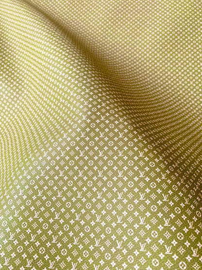 New Matcha LV Small Size 0.5mm vinyl leather For Sneaker,upholstery and Handicraft Goods