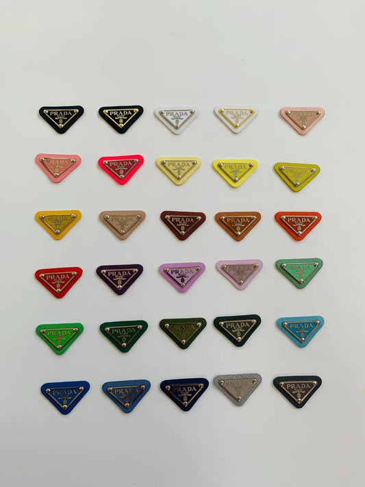 Tianchao Colorful Prada Tags Metal with Rubber Material For Handmade Goods