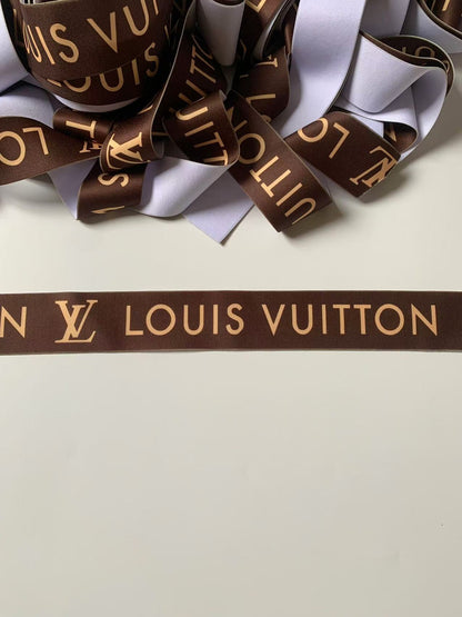 Craft Deep Brown LV Elastic Strips ,Ribbon For Handmade Clothing ,Apparle Handicraft Goods