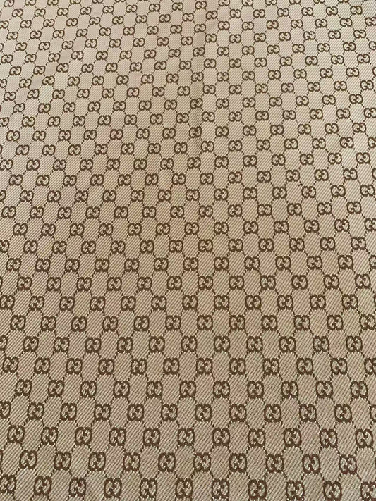 Craft Tan 0.5" Gucci Knitting Jacquard Cloth Fabric For Handmade Apparel ,Clothing ,Sneaker Upholstery Goods By Yard