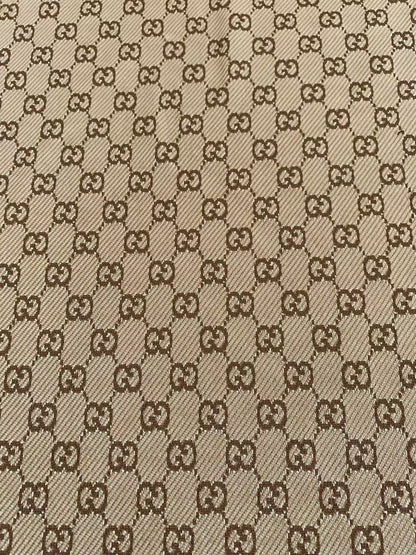 Craft Tan 0.5" Gucci Knitting Jacquard Cloth Fabric For Handmade Apparel ,Clothing ,Sneaker Upholstery Goods By Yard