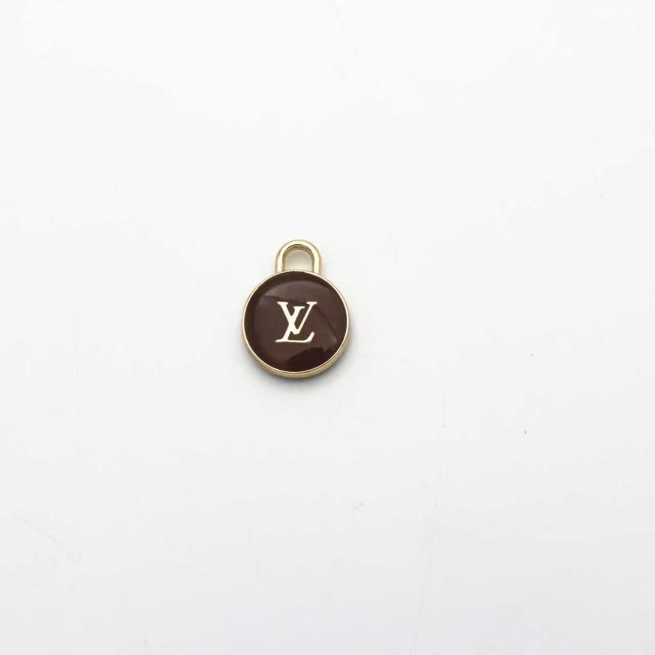 Craft 15MM Colorful LV Metal Pendant Accessory For Handmade DIY Goods