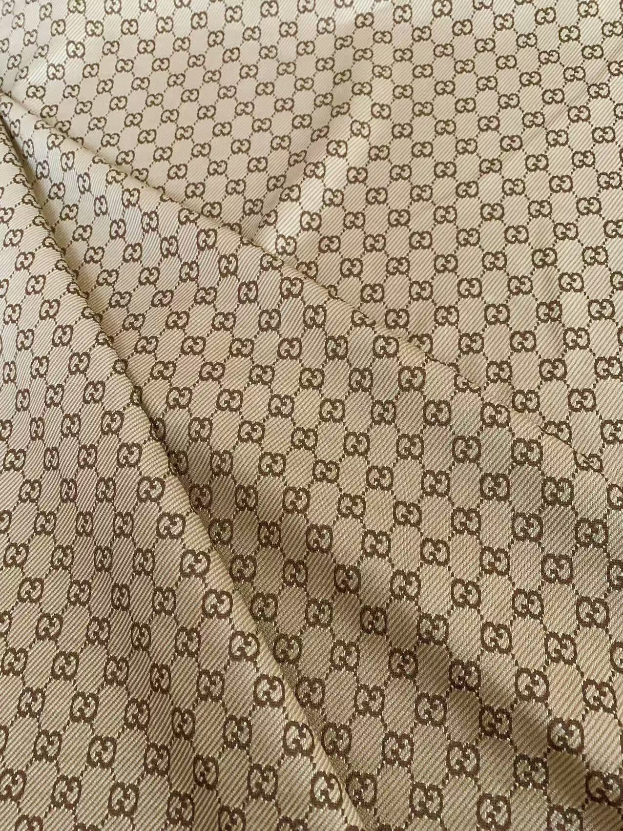 Craft Tan 0.5" Gucci Knitting Jacquard Cloth Fabric For Handmade Apparel ,Clothing ,Sneaker Upholstery Goods By Yard